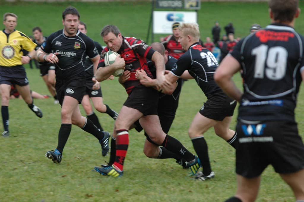 City of Armagh's Johnny Steenson on one of his signature runs