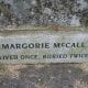 Marjorie McCall gravestone in Lurgan