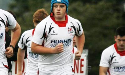 Paul Mullen playing for the Ulster U19s