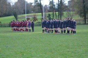 A minute's silence is held before the game to remember the victims of the Paris attacks