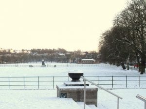 Mall Armagh in the snow