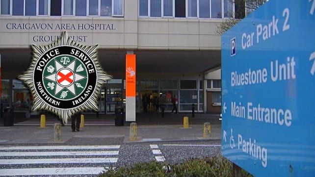Police intervened at Craigavon Hospital