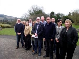 Members of Camlough Community Association, Muirhevnamor Youth Project and the International Fund for Ireland