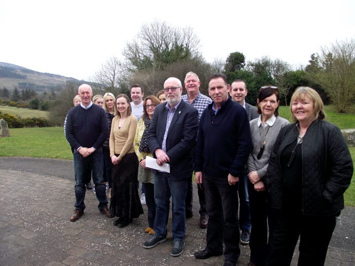 Members of Camlough Community Association, Muirhevnamor Youth Project and the International Fund for Ireland