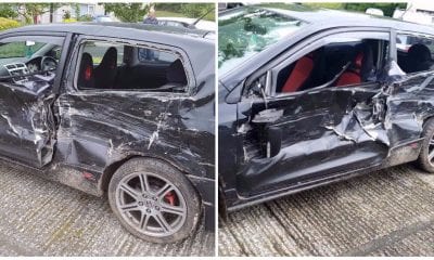 Car wreckage Tandragee