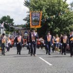 Twelfth celebrations in Richhill, county Armagh