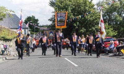 Twelfth celebrations in Richhill, county Armagh