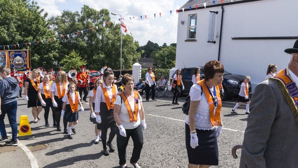 Twelfth celebrations in Richhill, county Armagh