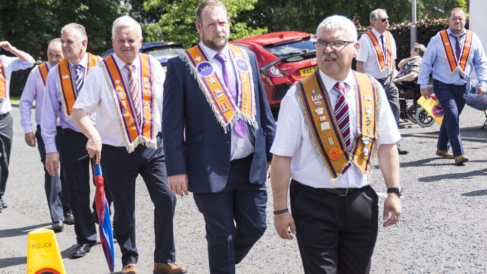 Twelfth celebrations in Richhill, county Armagh