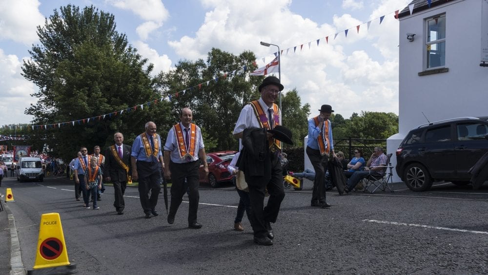 Twelfth celebrations in Richhill, county Armagh