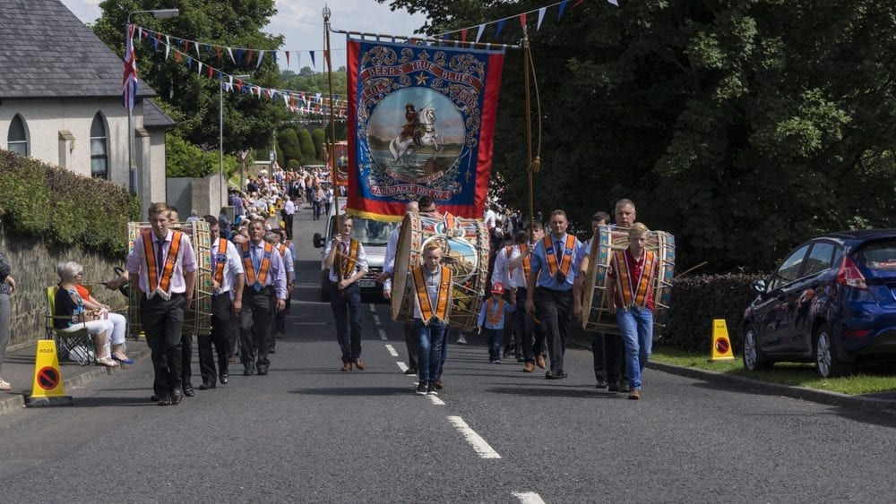 Twelfth celebrations in Richhill, county Armagh