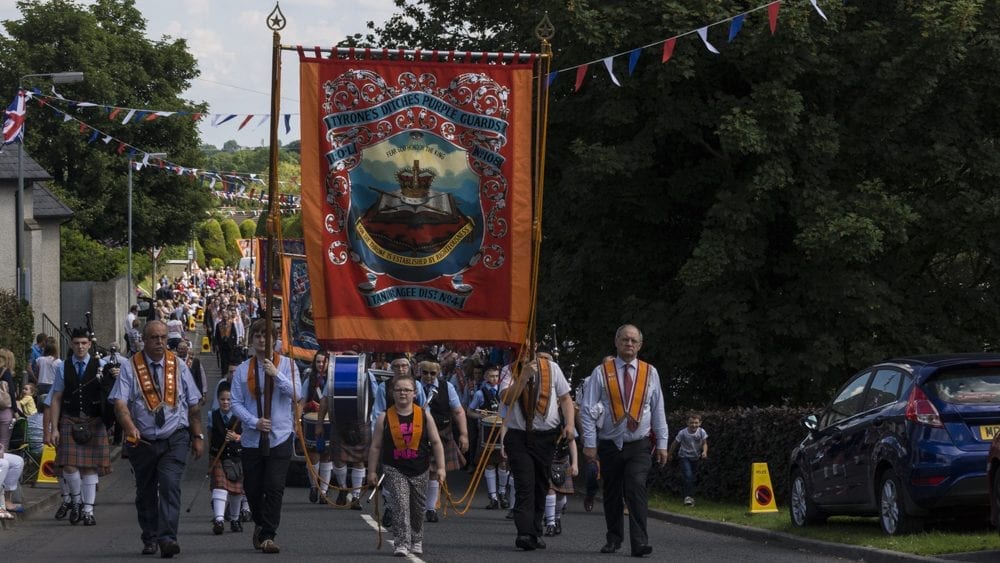 Twelfth celebrations in Richhill, county Armagh