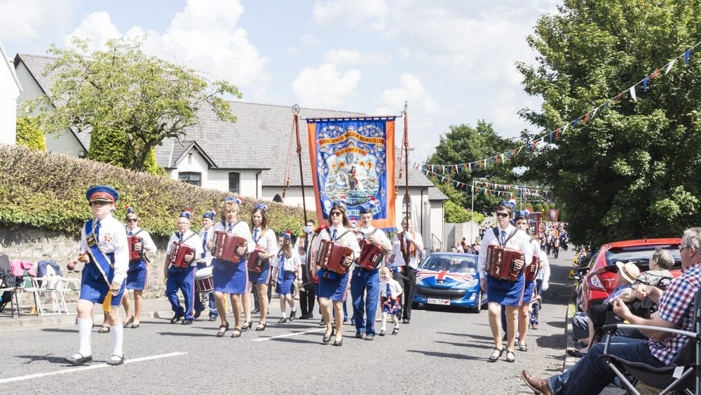 Twelfth celebrations in Richhill, county Armagh