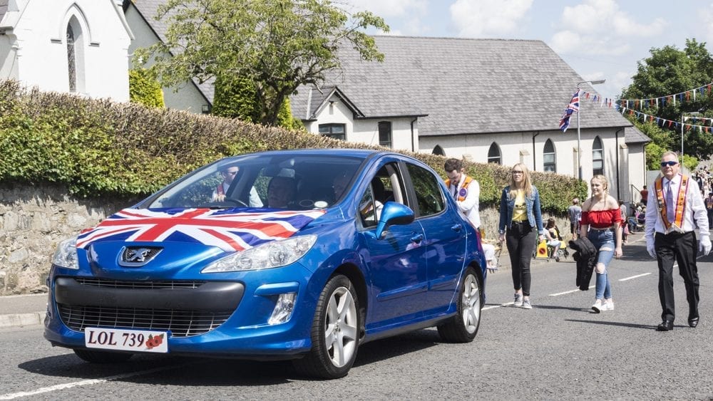 Twelfth celebrations in Richhill, county Armagh