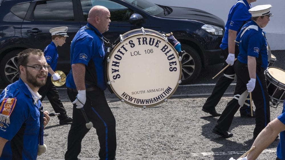 Twelfth celebrations in Richhill, county Armagh