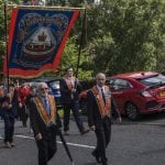 Twelfth celebrations in Richhill, county Armagh