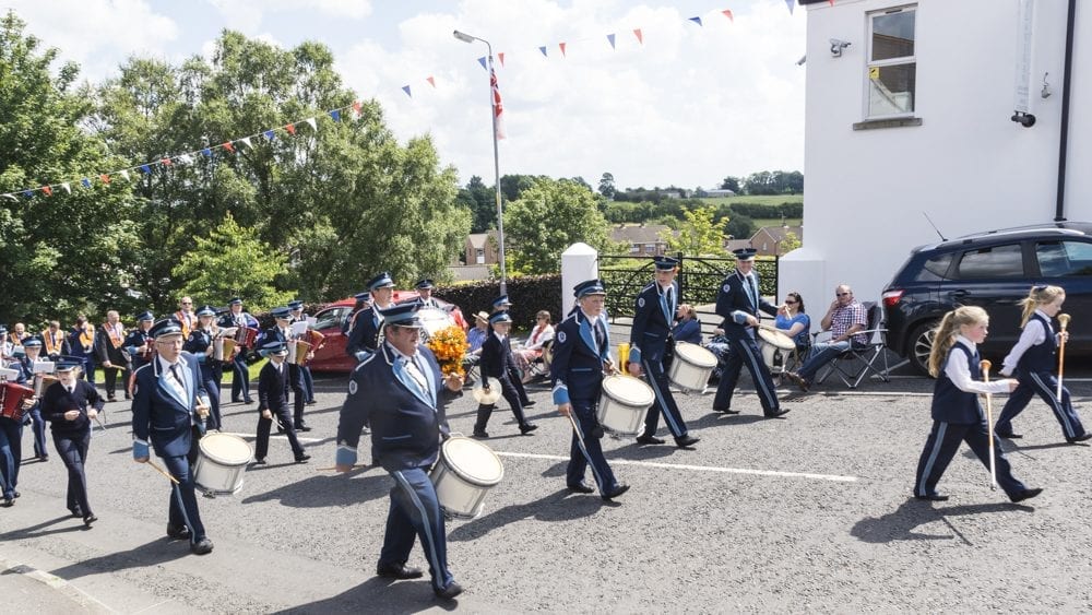 Twelfth celebrations in Richhill, county Armagh