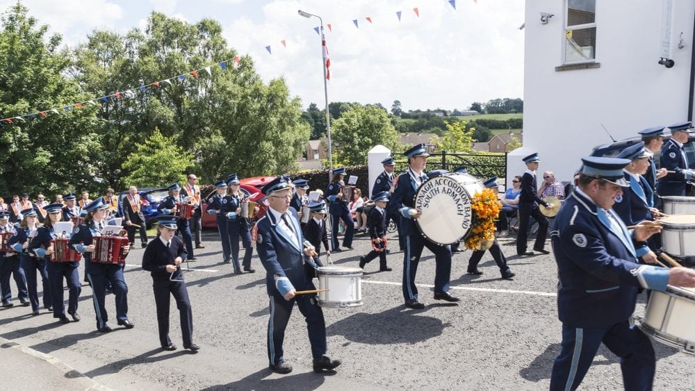 Twelfth celebrations in Richhill, county Armagh