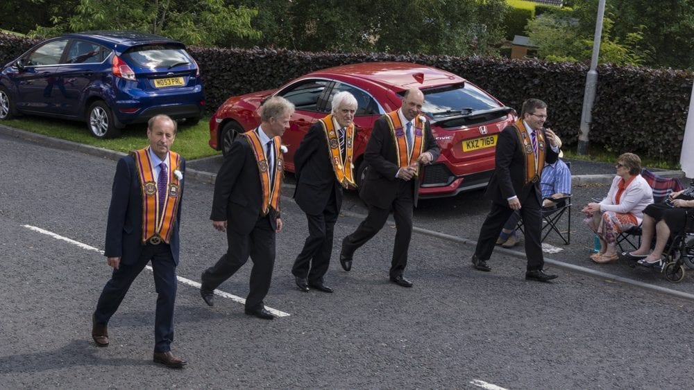 Twelfth celebrations in Richhill, county Armagh