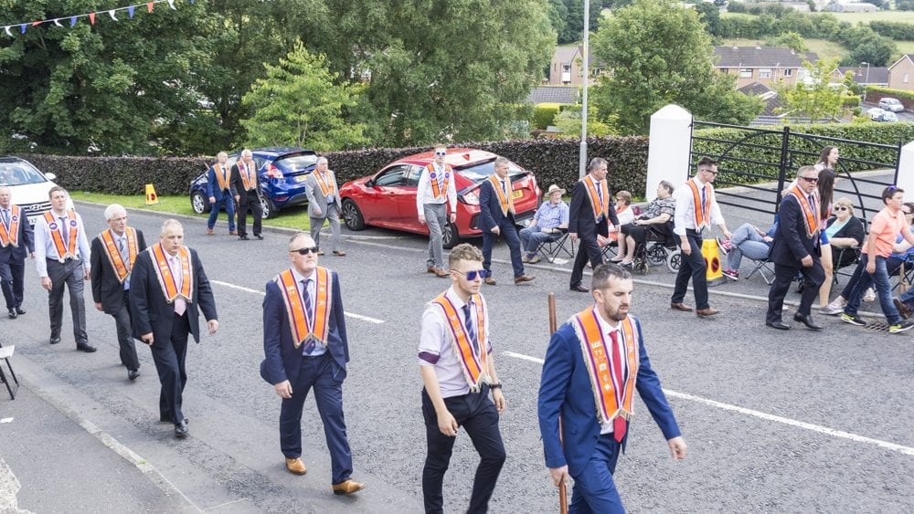 Twelfth celebrations in Richhill, county Armagh