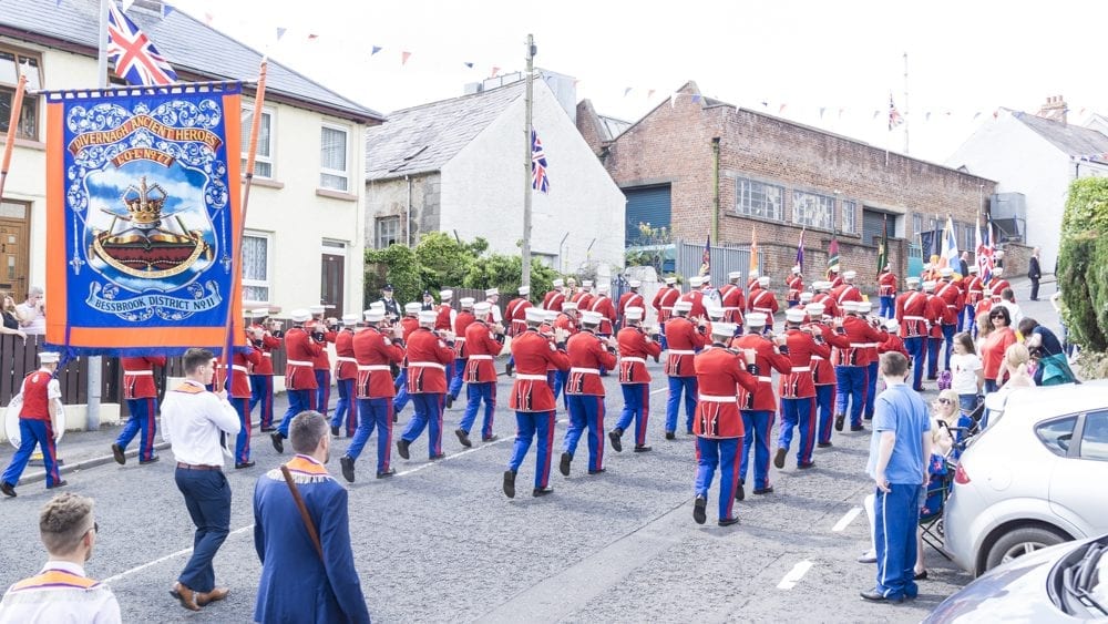 Twelfth celebrations in Richhill, county Armagh