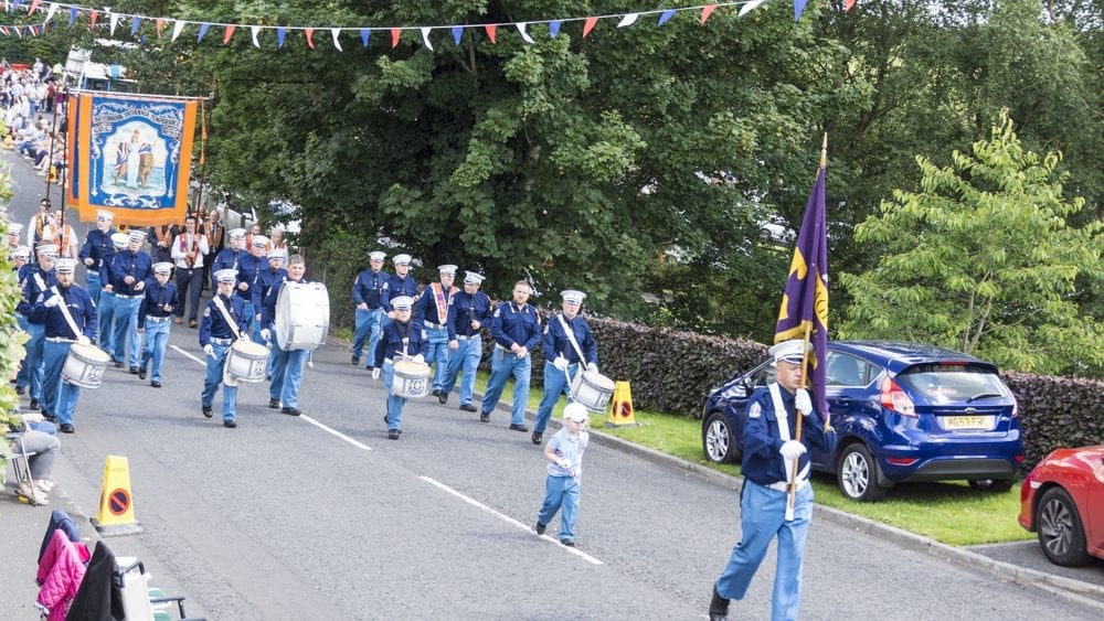 Twelfth celebrations in Richhill, county Armagh