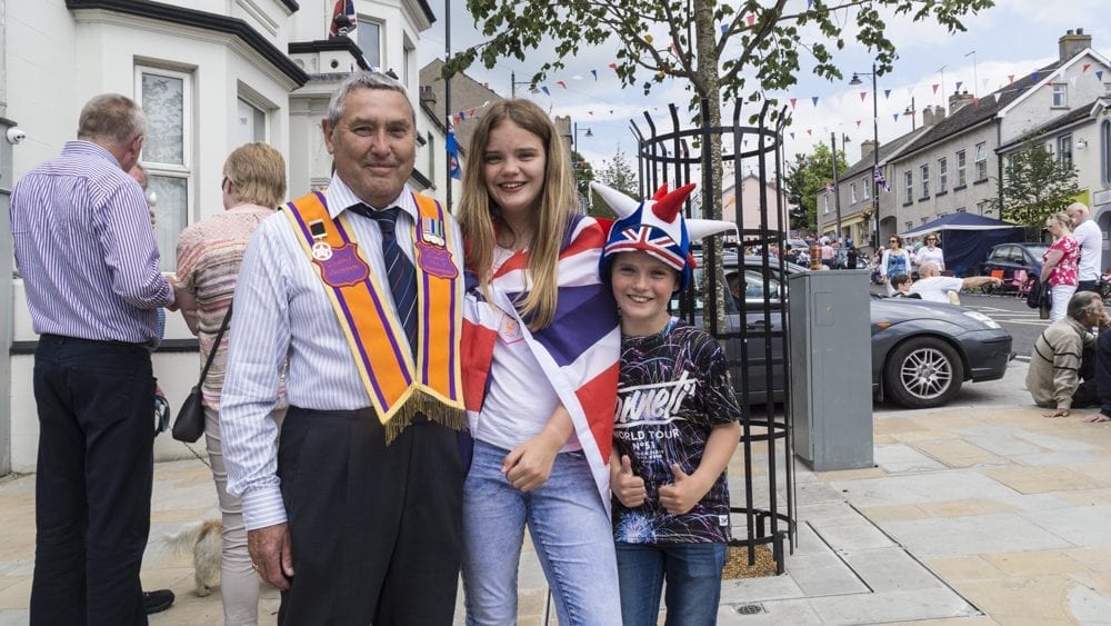 Twelfth celebrations in Richhill, county Armagh