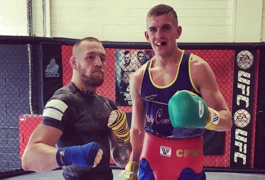 Conor Wallace with Conor McGregor