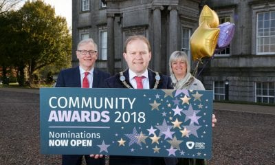 Lord Mayor Alderman Gareth Wilson is pictured at the launch of the Council’s Community Awards with Mike Reardon (Strategic Director - People) and Diane Clarke (Head of Community Development – Acting Craigavon)