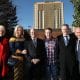 Attending the preview of BBC One True North documentary ‘Life on the List’ were from left to right Joan Elliott, Jo-Anne Dobson, Consultant Surgeon Mr Tim Brown, Mark Dobson, Eric Elliott and Stephen Watson