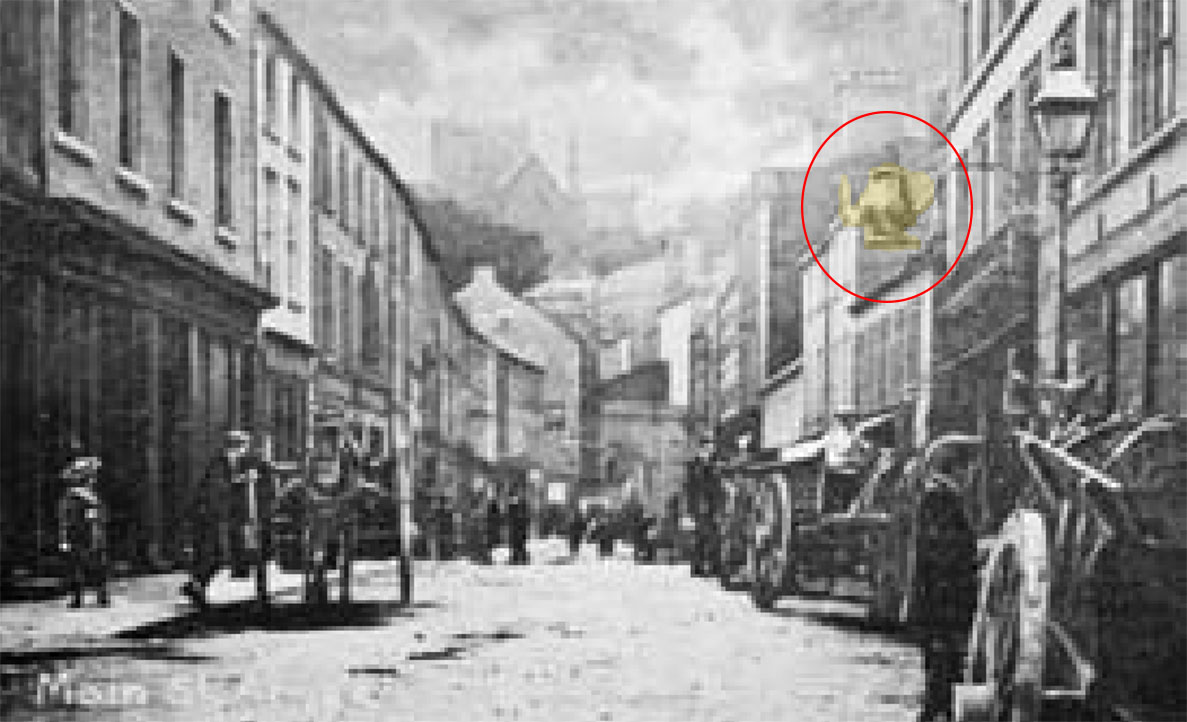 Scotch Street Armagh Golden Teapot