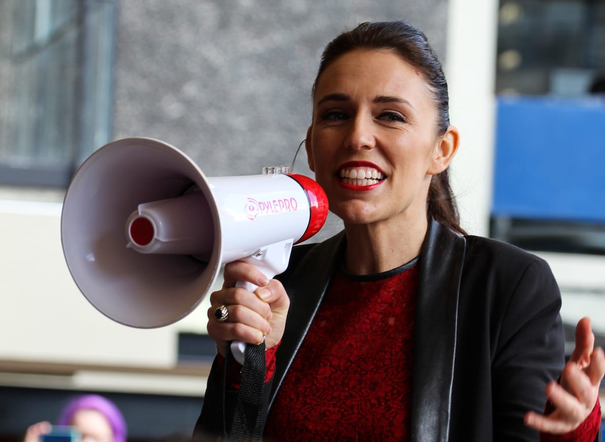 Jacinda Ardern at the University of Auckland