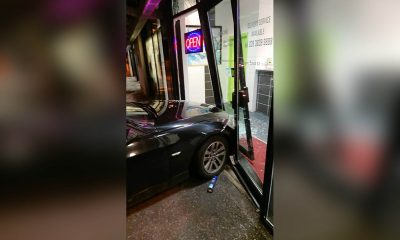 Smashed window Chinese takeaway Craigavon