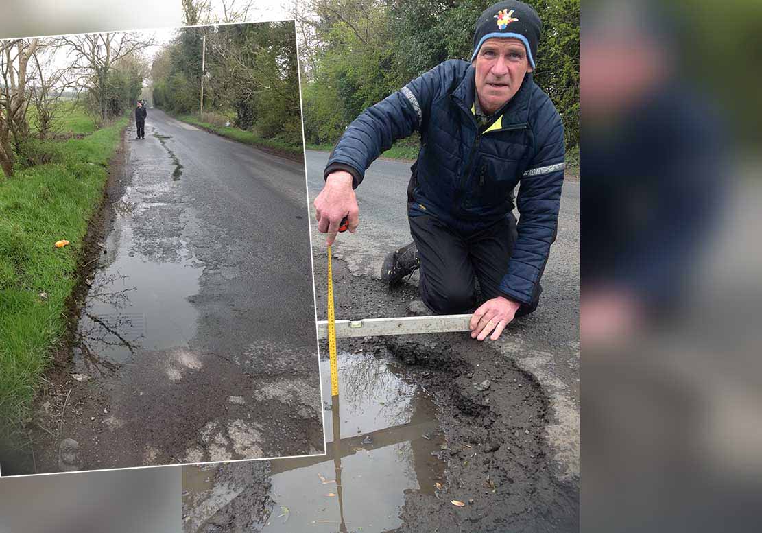 Terry Hearty botched pothole