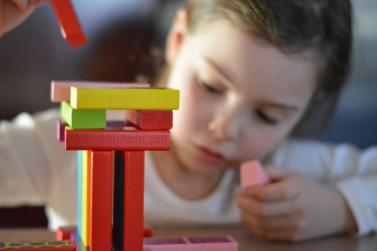 Child playing games