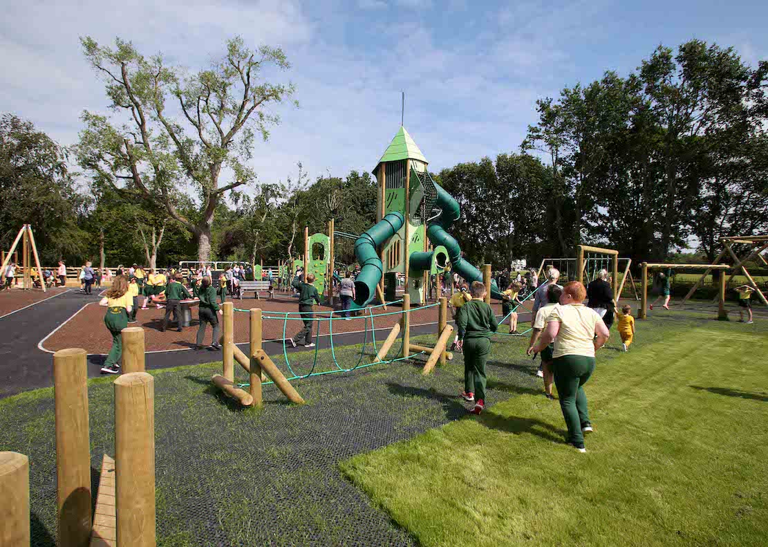 Official opening of Tannaghmore Gardens play park in Craigavon