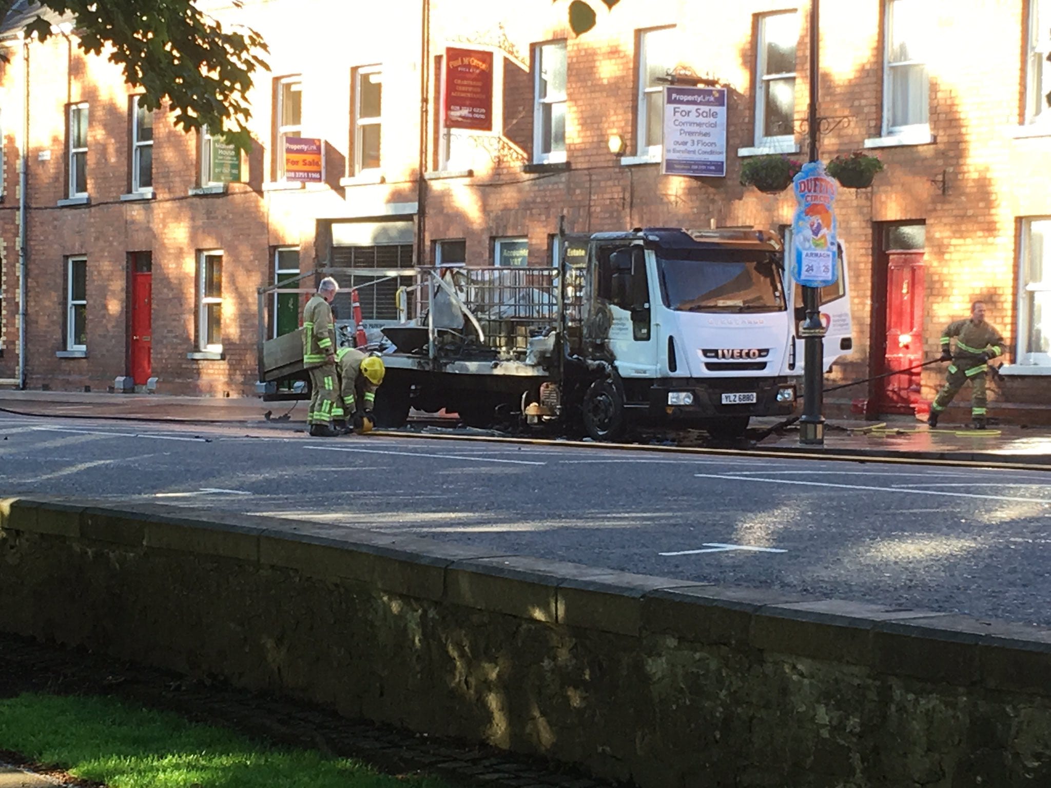 Lorry fire Armagh