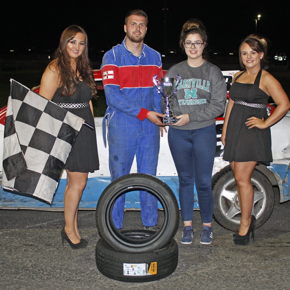 Steven Haugh won the McElmeel McElmeel mobility services final for the ProStocks at Tullyroan on Saturday night