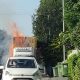 Lorry fire