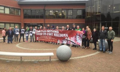 Armed Forces Protest Craigavon civic Centre