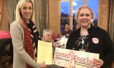Carla Lockhart MP with Ms Joanne Harris of Knitted Knockers