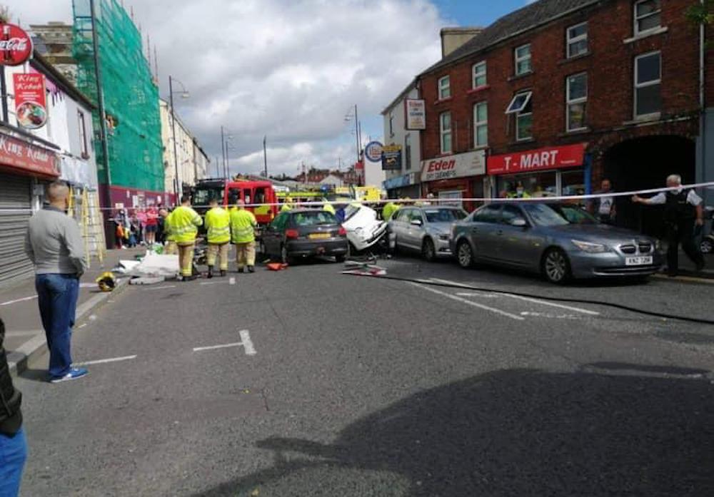 Portadown crash Bridge Street