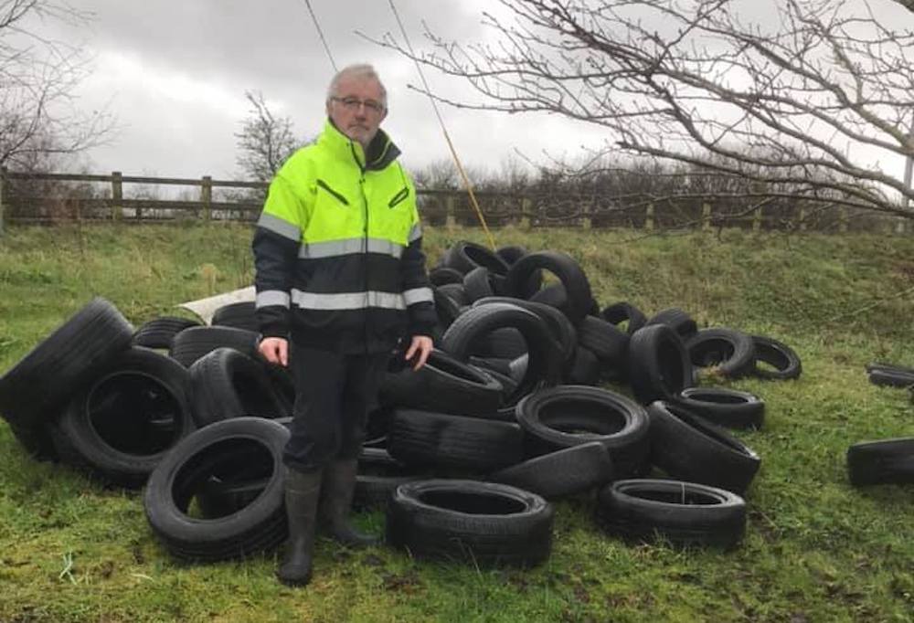 Eamon McNeill tyre dump