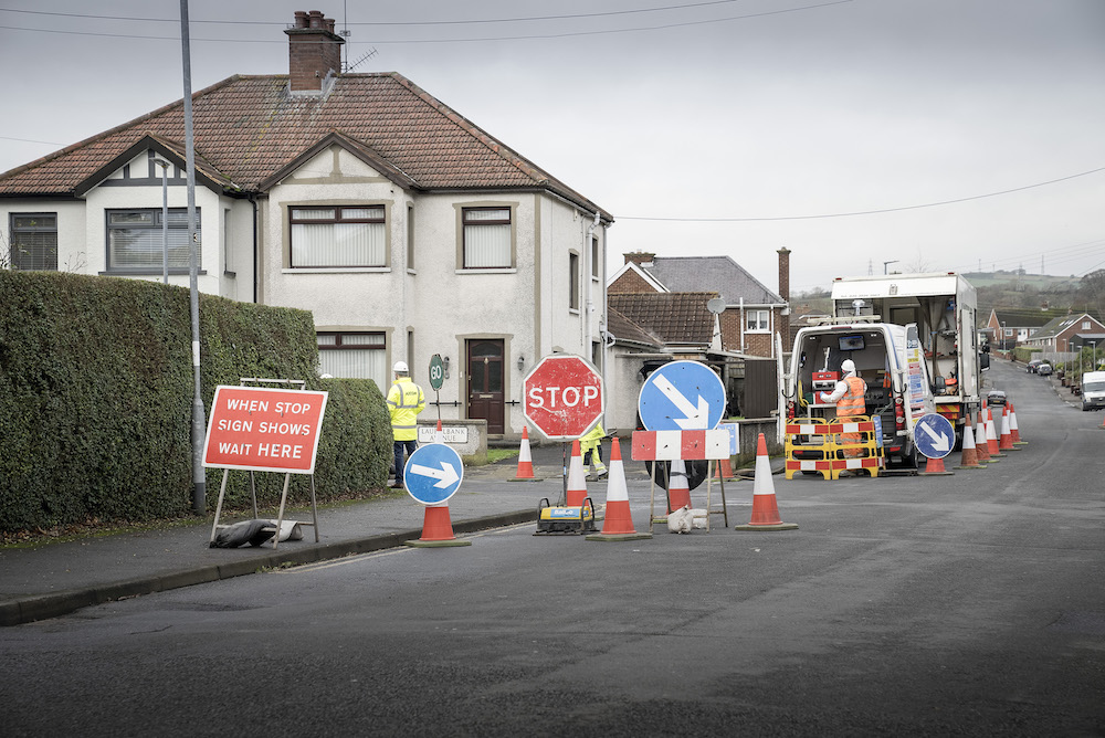 NI Water works Garvaghy Road Portadown