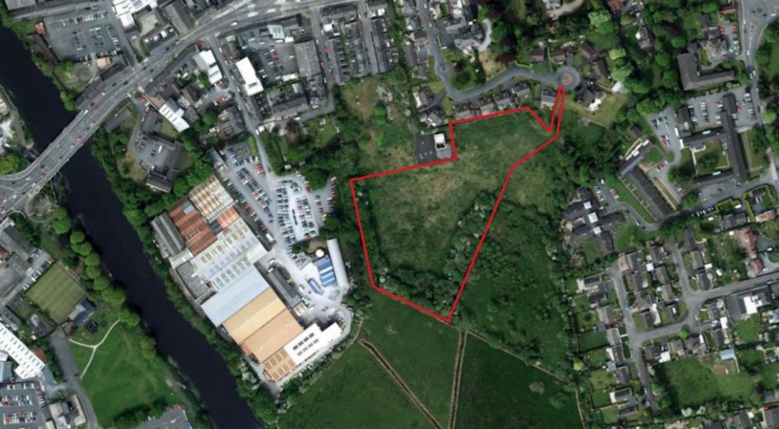 Aerial view Roslyn Avenue development Portadown