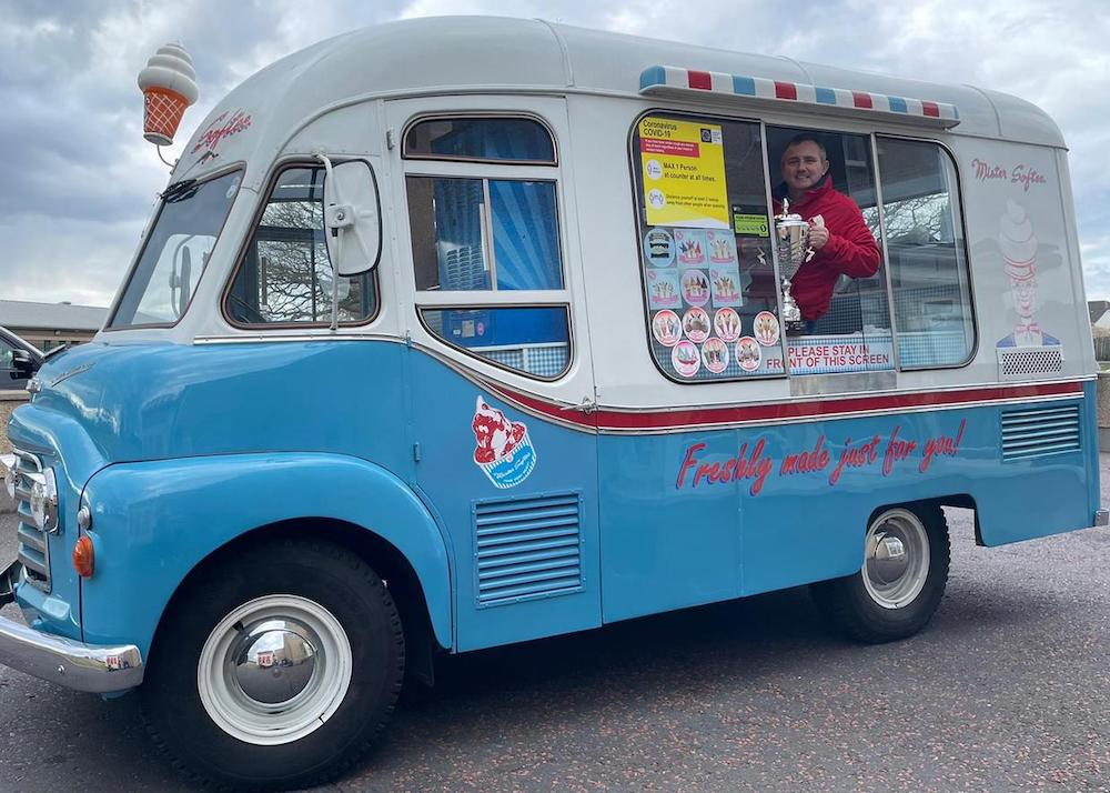 Jimmy Robinson and his ice cream