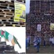 Portadown bonfire election posters