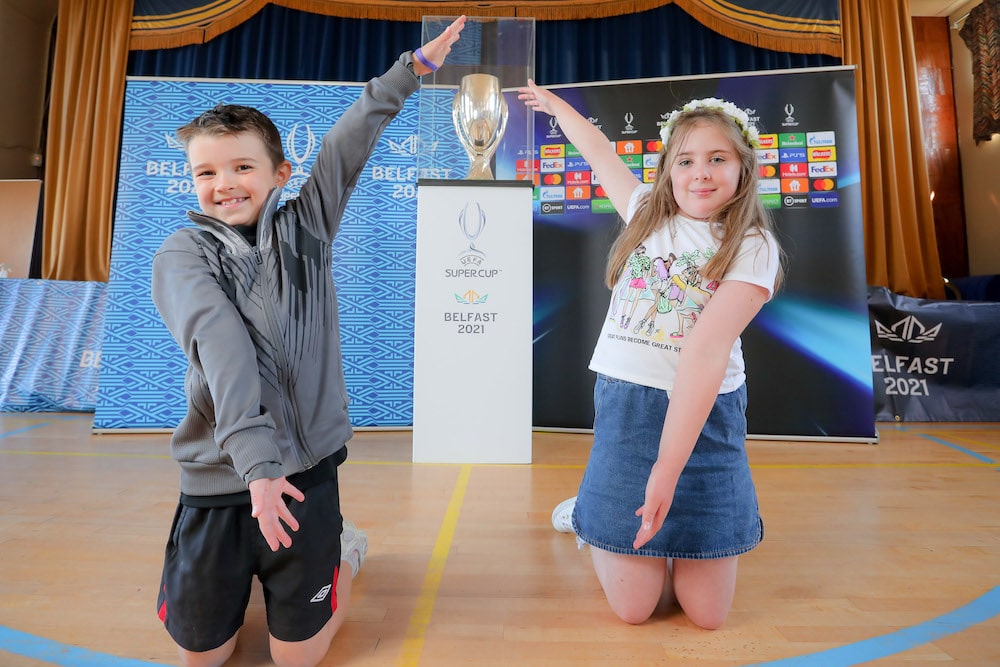 Uefa Super Cup visits Carrick Primary School