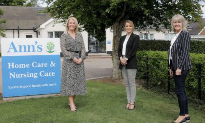 Pictured (l-r) is Louise Tiffney, Relationship Director, Barclays Corporate Banking in NI, Charmaine Hamilton, Responsible Person and Gabrielle McArdle, Operations Manager, Ann’s Care Homes Ltd