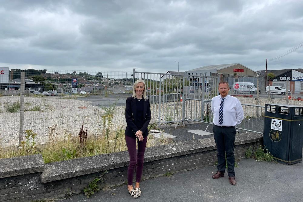 Carla Lockhart MP with Councillor Paul Greenfield